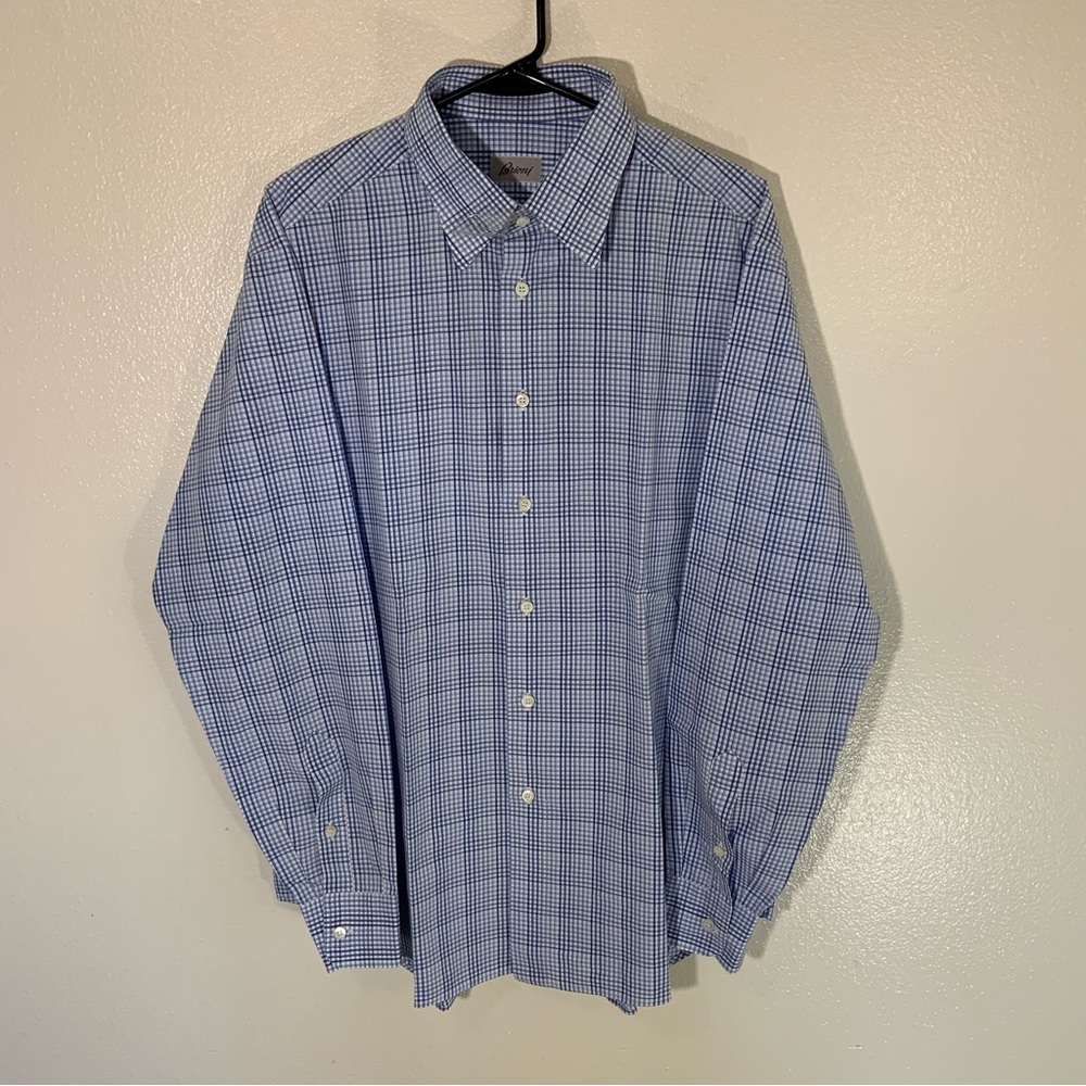 Luxurious Italian-made Brioni Italy Dress Shirt NWOT XL